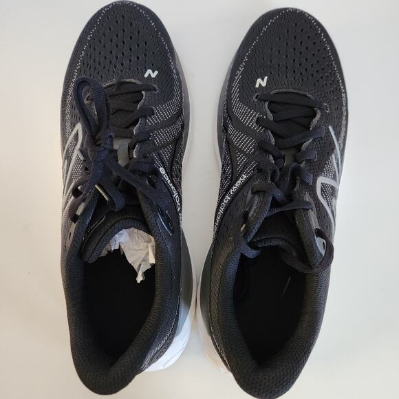 New Balance Women's W860V13 Running Shoe, Black/White/Castlerock, 12 - Picture 6 of 9